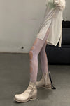Boris Bidjan Saberi horsehide mid-calf boots German handmade WBOOT2 FMM20011-BAIHE white brown
